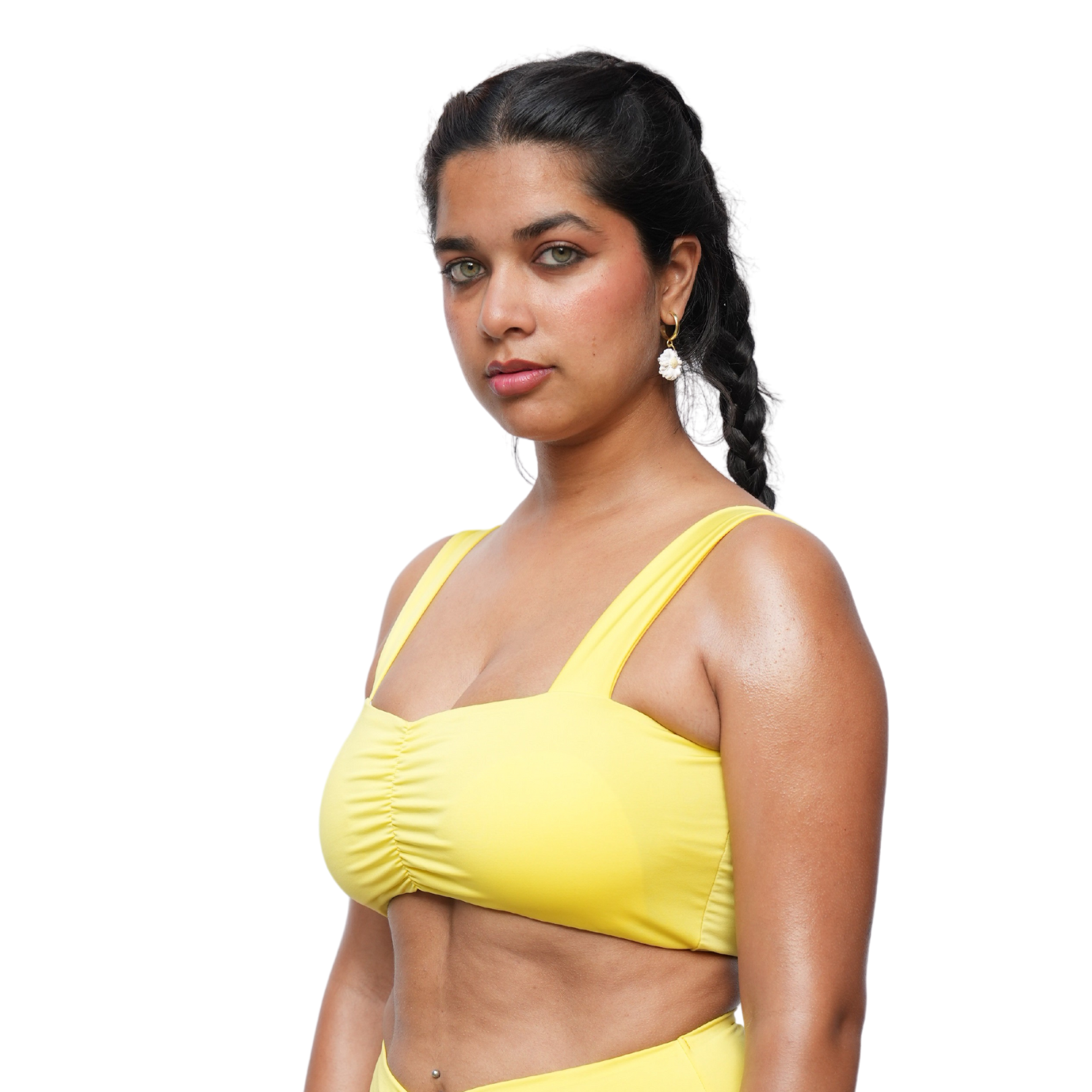 Bikini Crop Top With Gathers