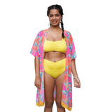 Swim bikini set with cover up