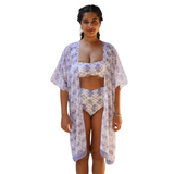 Swim bikini set with cover up