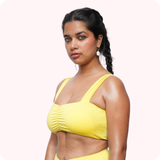 Bikini Crop Top With Gathers