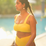 Bikini Crop Top With Gathers