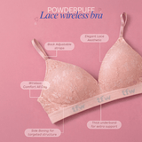 Powderpuff Lace Wireless Bra