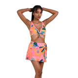 Swim bikini set with cover up (Swim Skort)